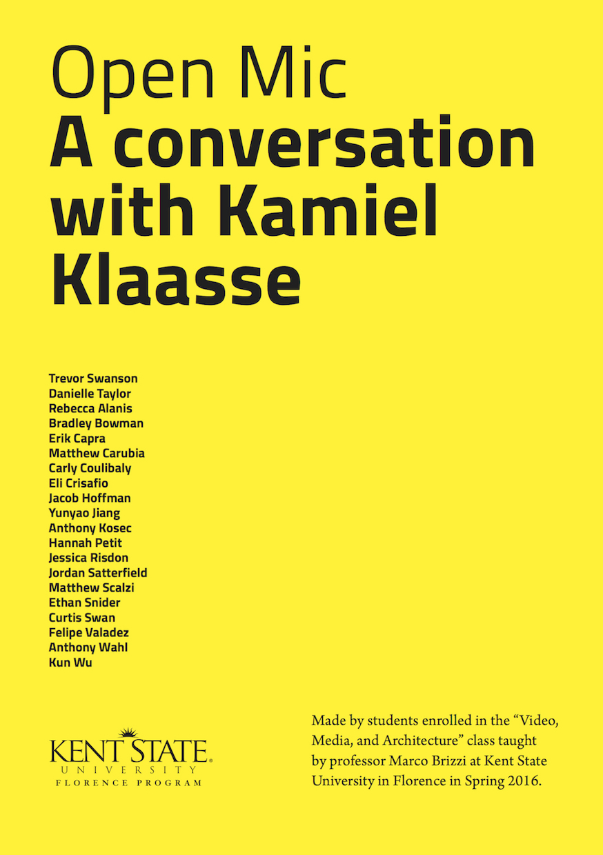 OPEN MIC - Kamiel Klaasse_cover