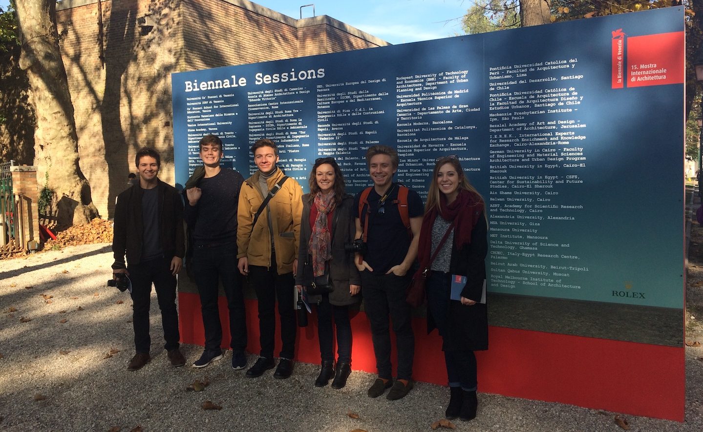 Fall 2016. Students at the Venice Architecture Biennale.